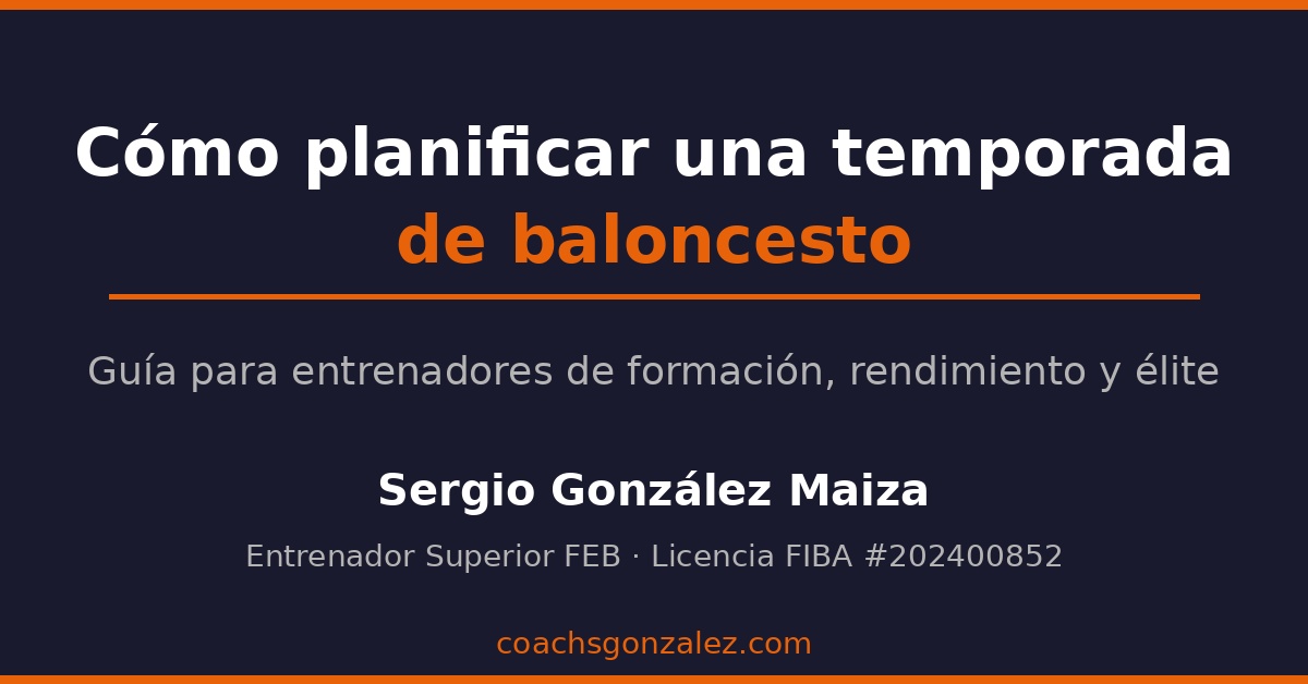 Guía Completa: Cómo Planificar una Temporada de Baloncesto en 3 Etapas